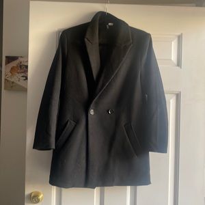 Black H&M Pea Coat XS